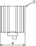 Images Dimensions - ADC 10 Shut-off Damper w Motor - Fantech