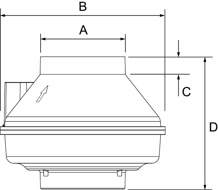 FR Inline duct fans · FR: Plastic Inline Duct Fans · Fantech